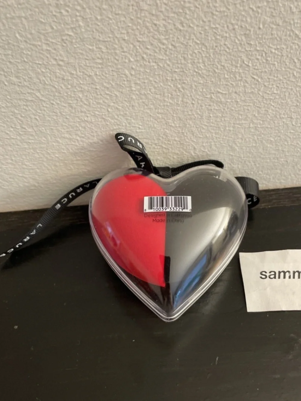 LARUCE BEAUTY Duo Sponge Set With Heart Case
